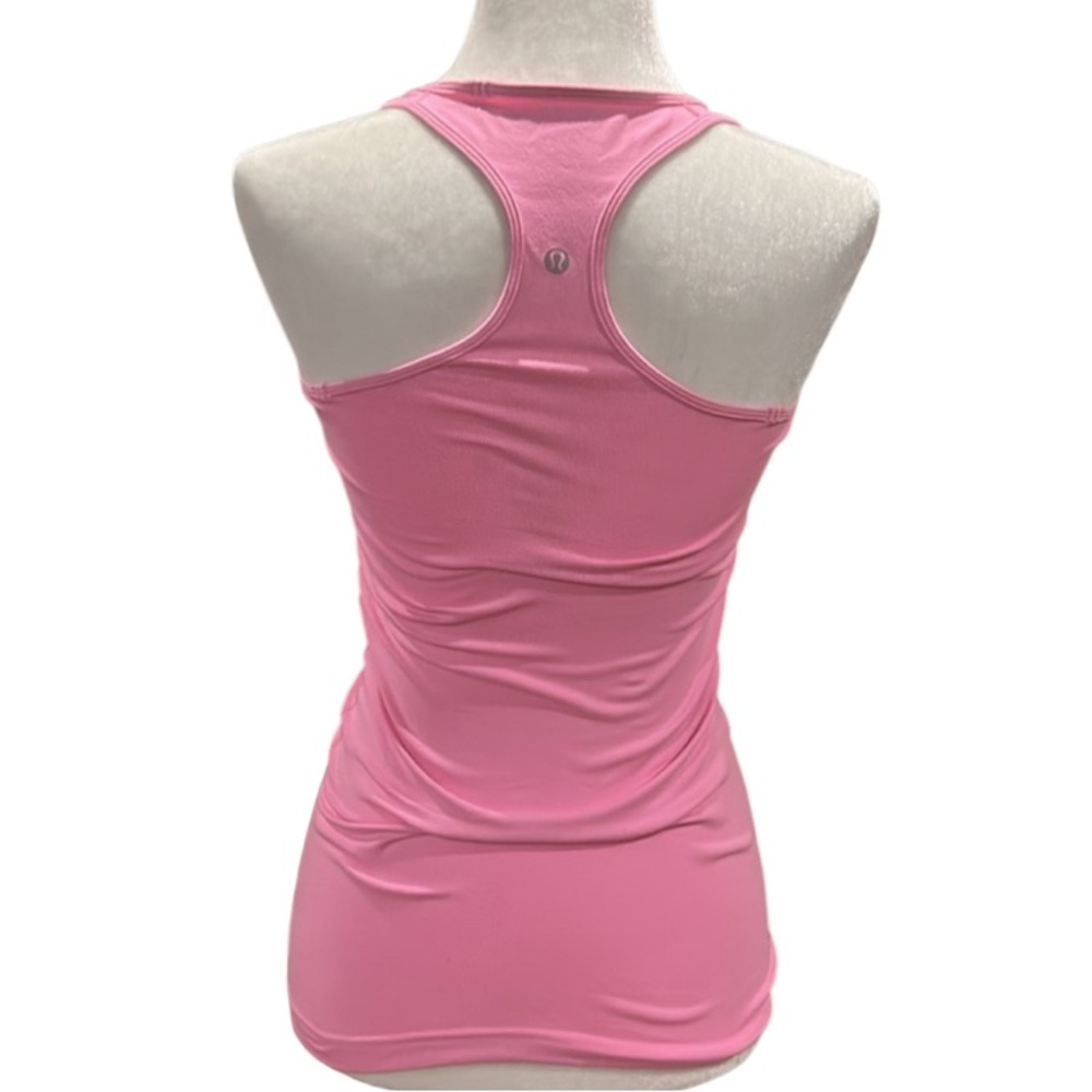 Lululemon Hot Pink Racerback Tank Top Built In Bra Size 6 - Picture 4 of 8